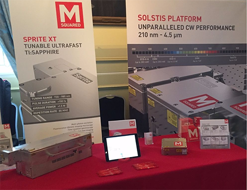 M Squared's booth at Biophotonics North